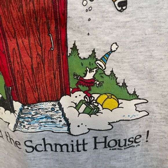 I Said The Schmitt House! Men’s Christmas Shirt XL 1986 Print - Picture 12 of 16